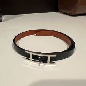 Hermes leather Behapi double tour bracelet size T3